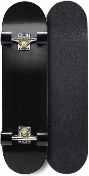 TXTC Standard Skateboards for Kids Boys Girls Youths Beginners Starter-Complete Longboard 7 Layer Maple Pro Cruiser,Black Skateboard (Color : F)