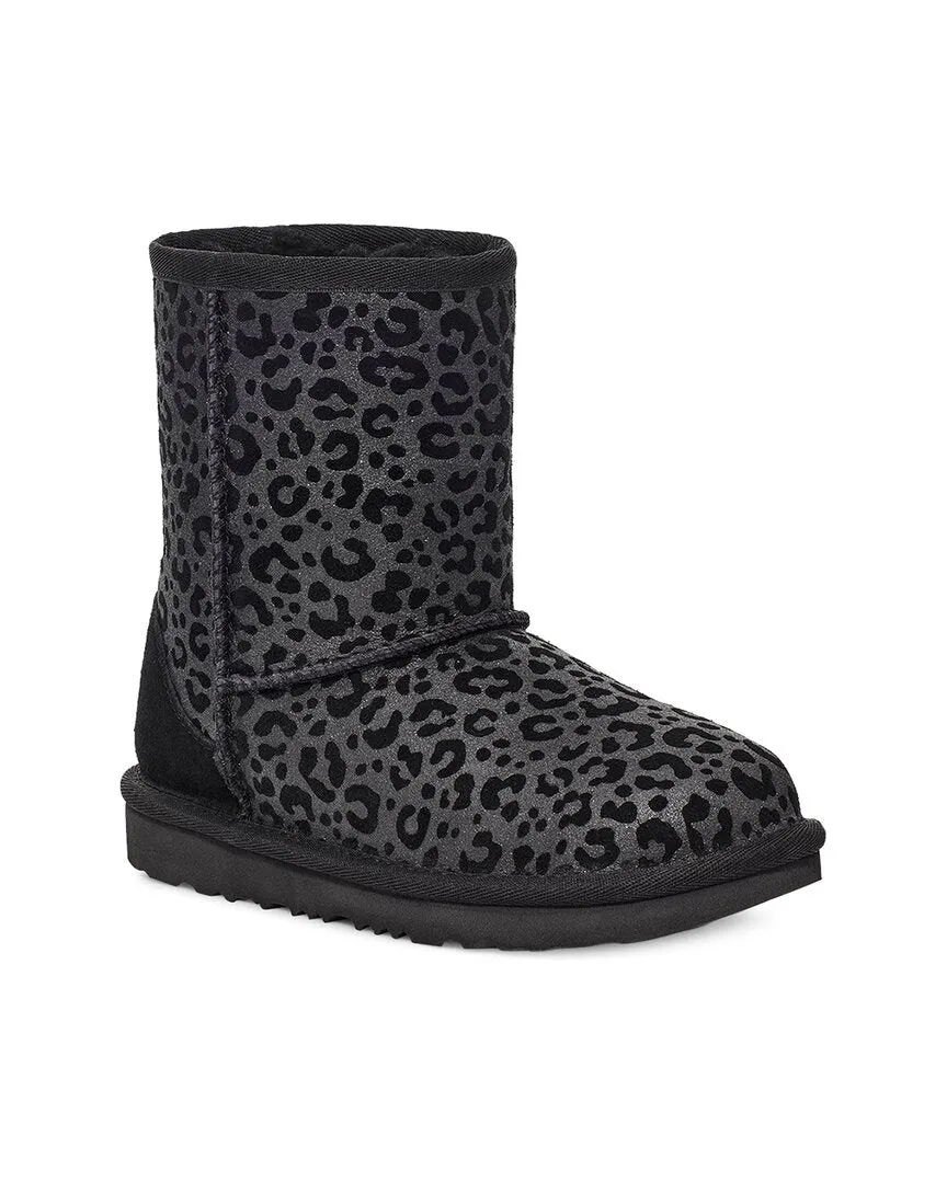 UGG Classic II Glitter Leopard Suede Toddler Boot
