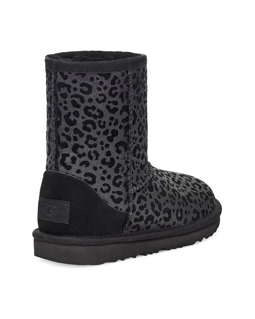 UGG Classic II Glitter Leopard Suede Toddler Boot