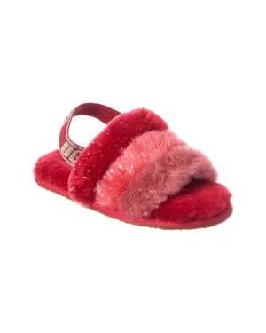 UGG Fluff Yeah Metallic Sparkle Slide