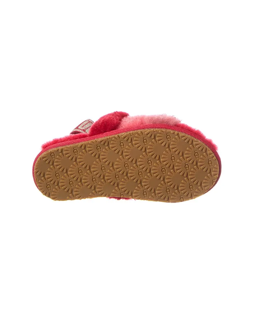 UGG Fluff Yeah Metallic Sparkle Slide
