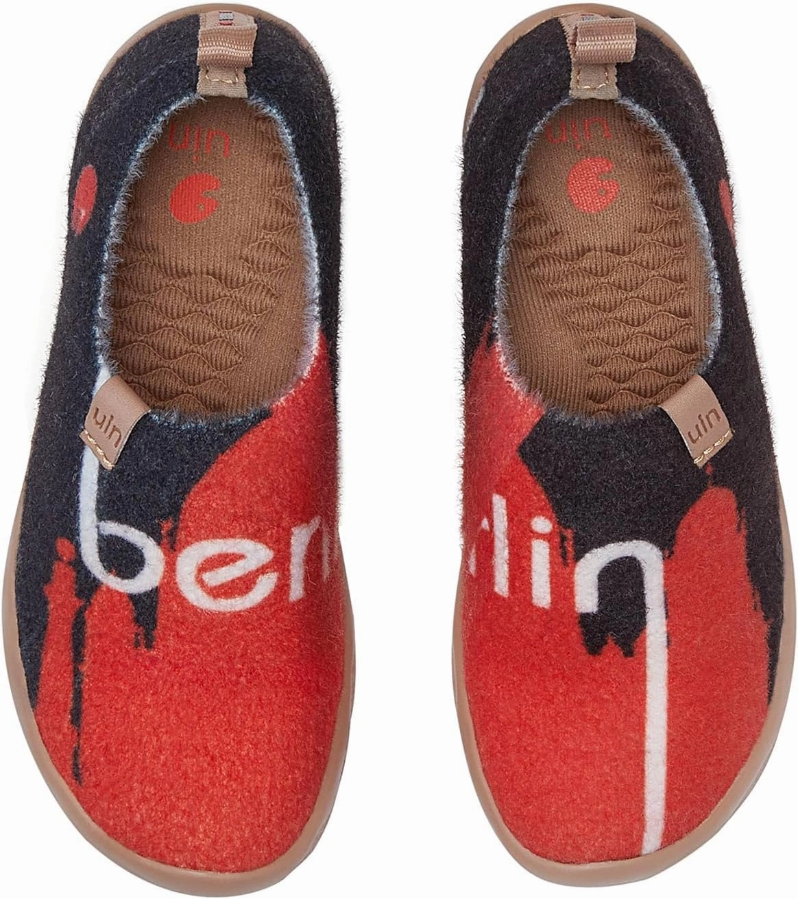 UIN Kid's Art Travel Shoes Slip On Casual Wool Cozy Girl Boy Loafers Lightweight Comfort Fashion Sneaker Toledo 