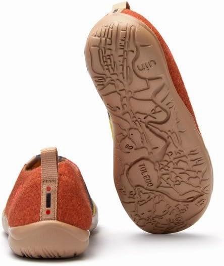 UIN Kid's Art Travel Shoes Slip On Casual Wool Cozy Girl Boy Loafers Lightweight Comfort Fashion Sneaker Toledo 