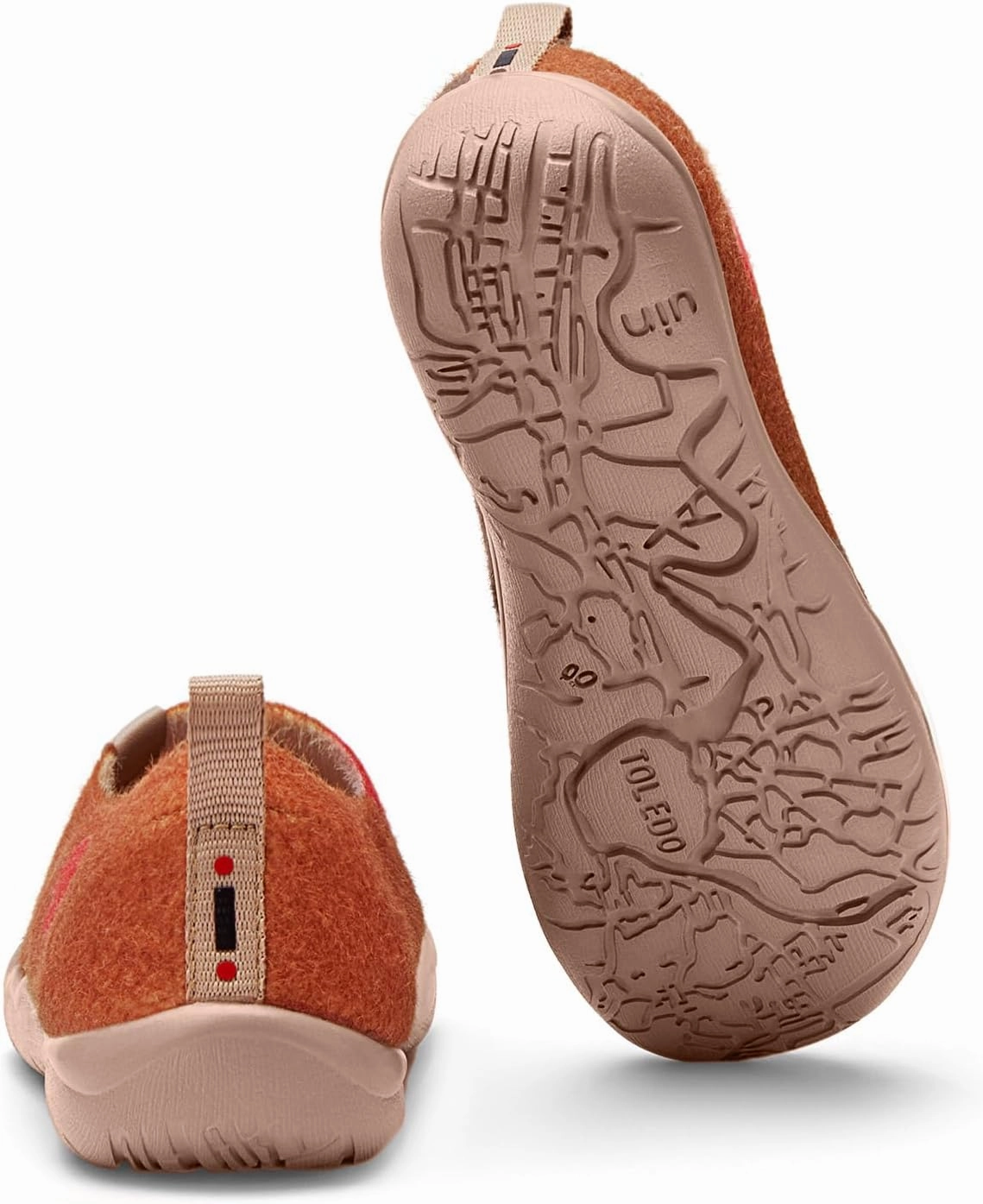 UIN Kid's Art Travel Shoes Slip On Casual Wool Cozy Girl Boy Loafers Lightweight Comfort Fashion Sneaker Toledo 