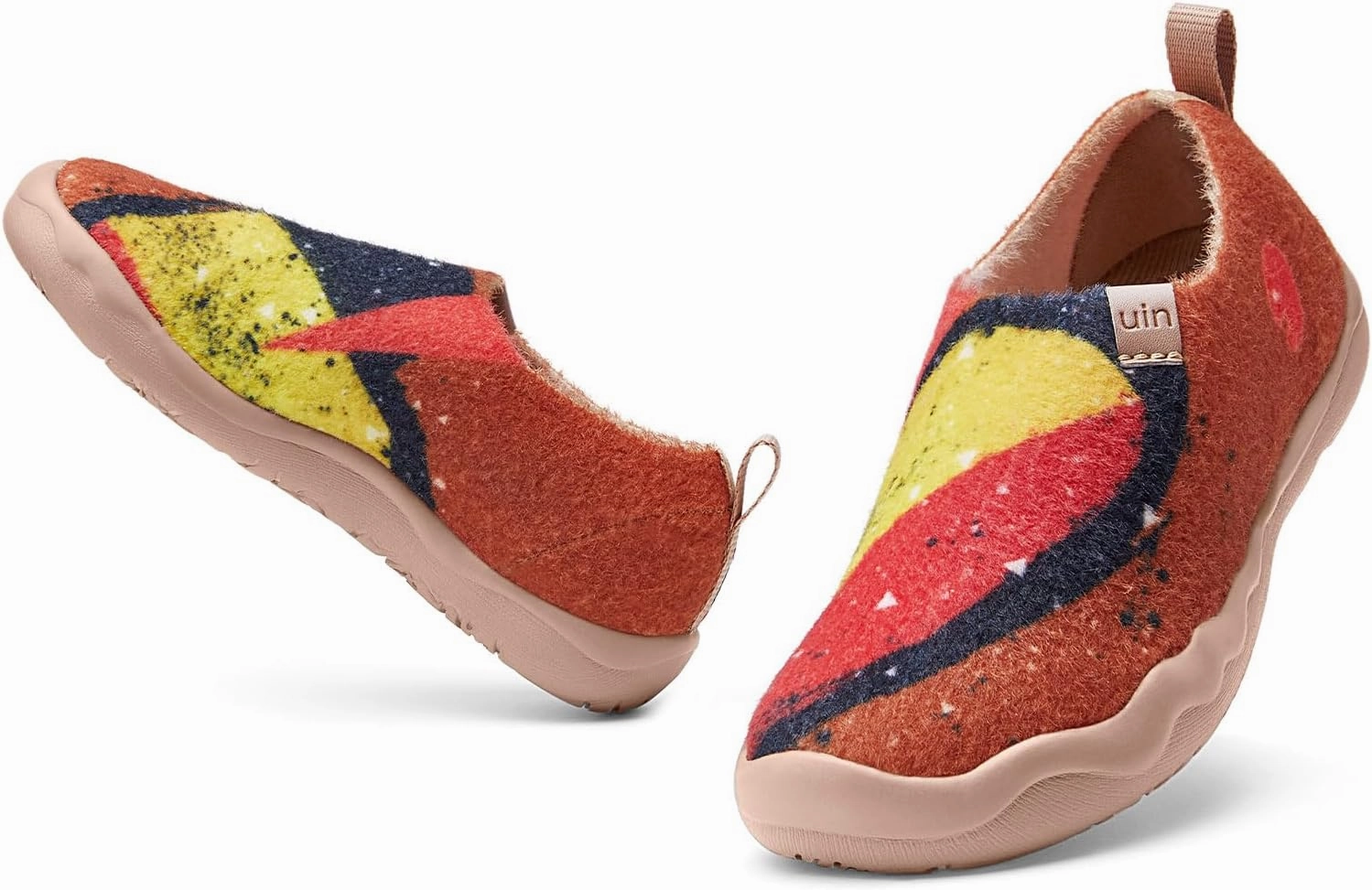 UIN Kid's Art Travel Shoes Slip On Casual Wool Cozy Girl Boy Loafers Lightweight Comfort Fashion Sneaker Toledo 