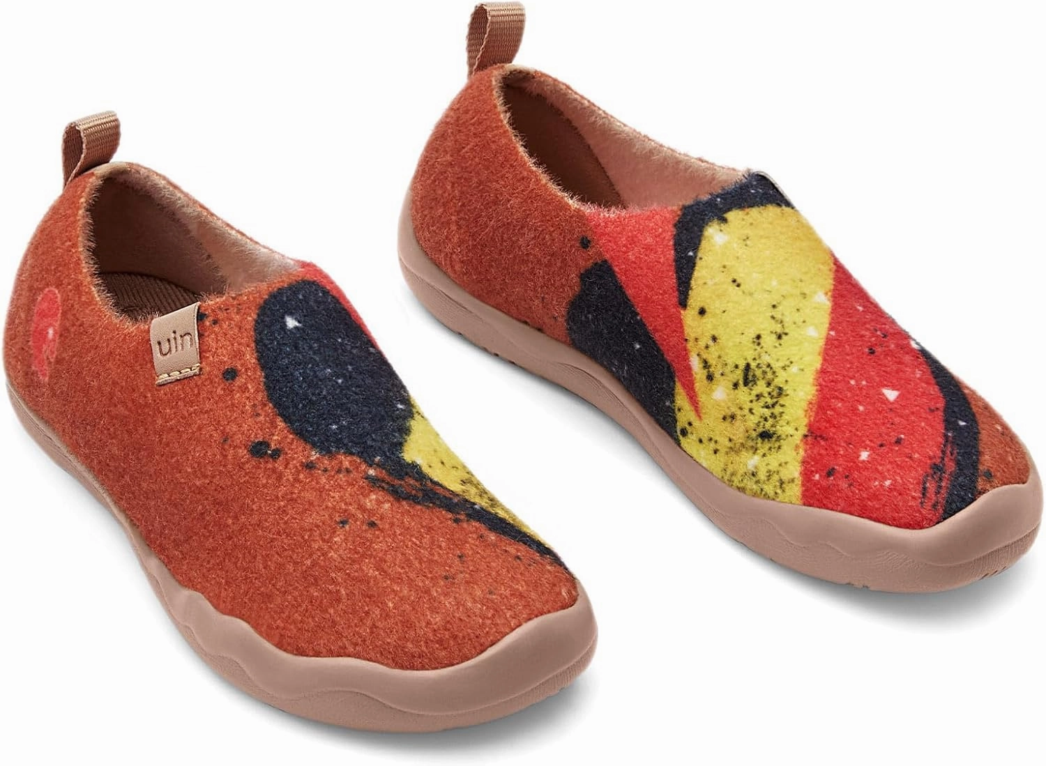 UIN Kid's Art Travel Shoes Slip On Casual Wool Cozy Girl Boy Loafers Lightweight Comfort Fashion Sneaker Toledo 