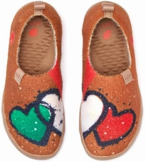 UIN Kid's Art Travel Shoes Slip On Casual Wool Cozy Girl Boy Loafers Lightweight Comfort Fashion Sneaker Toledo 