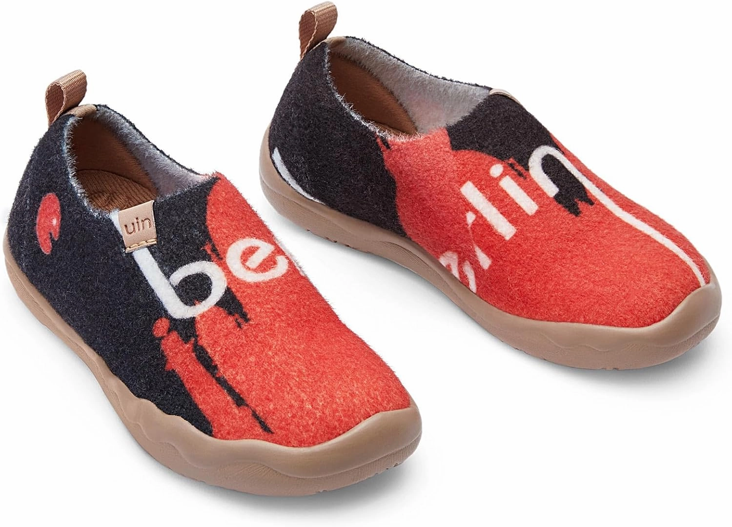 UIN Kid's Art Travel Shoes Slip On Casual Wool Cozy Girl Boy Loafers Lightweight Comfort Fashion Sneaker Toledo 