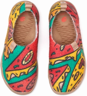 UIN Kid's Art Travel Shoes Slip On Casual Wool Cozy Girl Boy Loafers Lightweight Comfort Fashion Sneaker Toledo 