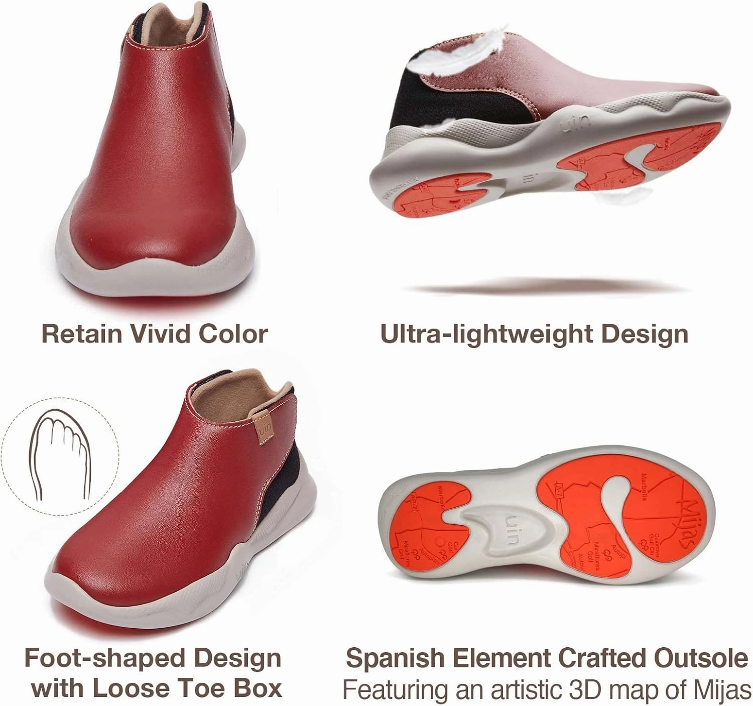 UIN Kid's Fashion Sneakers Lightweight Casual Comfortable Boys Girls Funny Painted Travel Shoes Mijas
