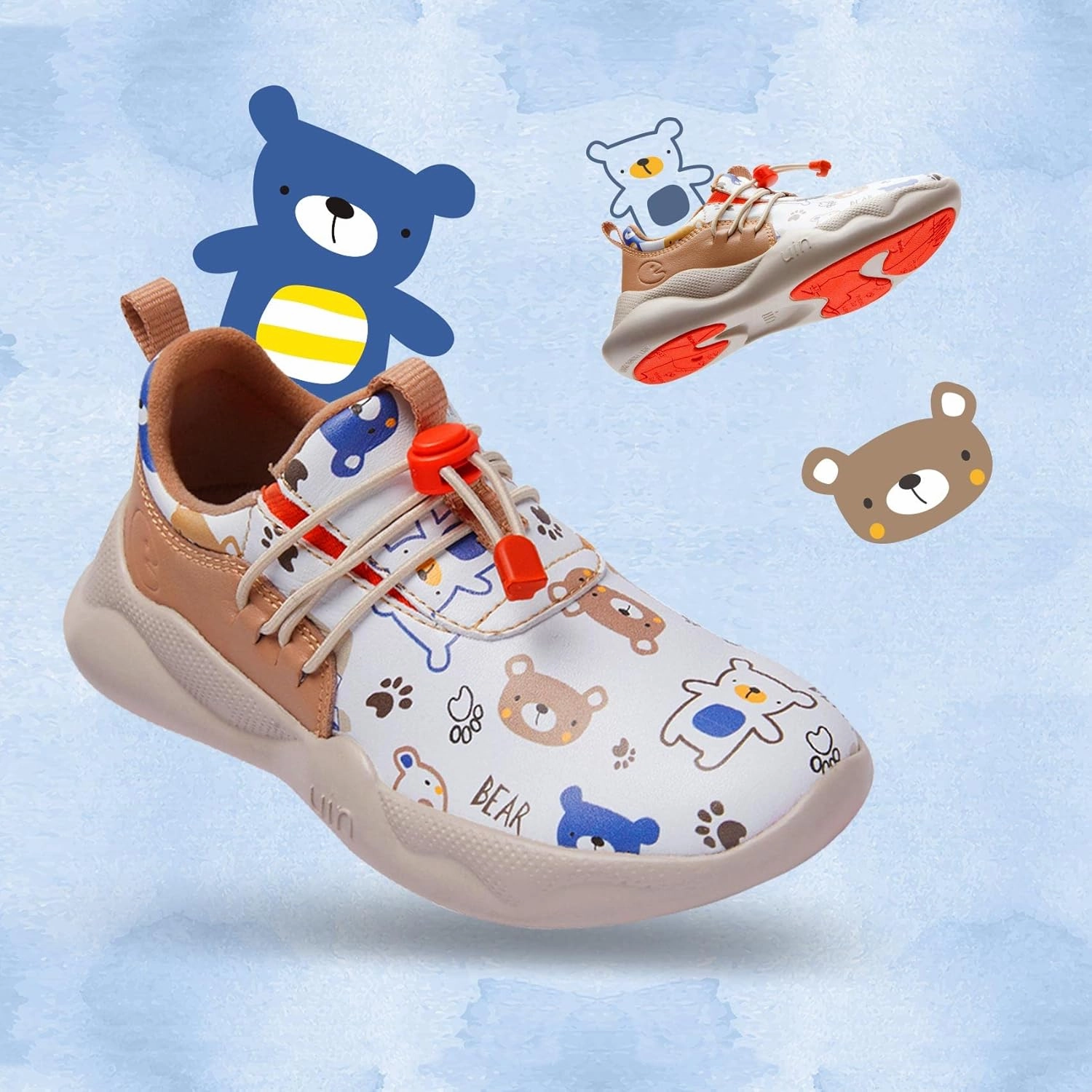 UIN Kid's Fashion Sneakers Lightweight Casual Comfortable Boys Girls Funny Painted Travel Shoes Mijas