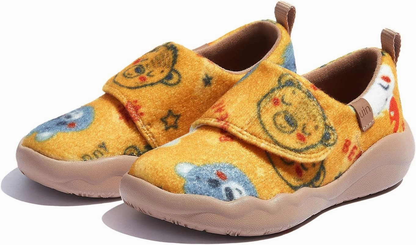 UIN Kid's Slip On Fashion Sneakers Cute Casual Fancy Art Painted Comfort Soft Toledo 