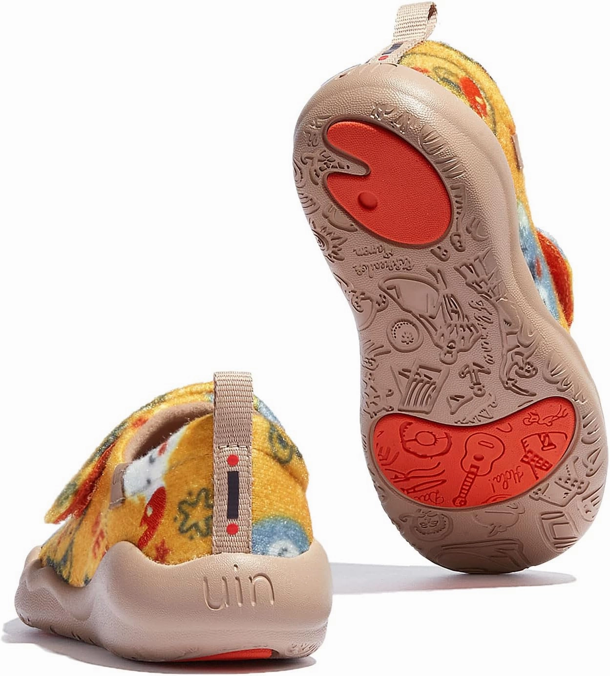 UIN Kid's Slip On Fashion Sneakers Cute Casual Fancy Art Painted Comfort Soft Toledo 