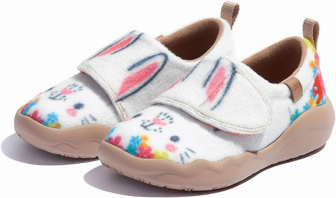 UIN Kid's Slip On Fashion Sneakers Cute Casual Fancy Art Painted Comfort Soft Toledo 