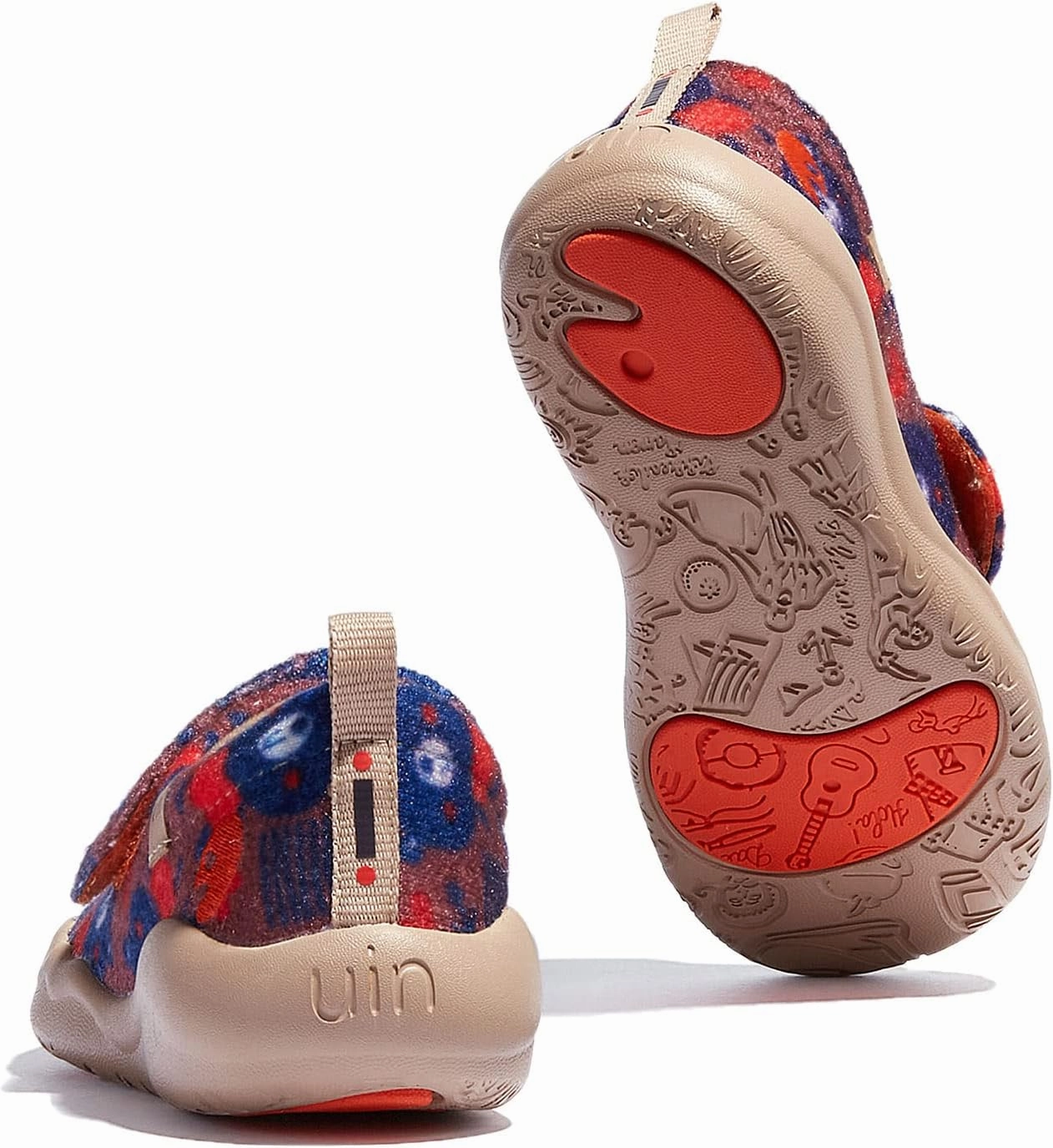 UIN Kid's Slip On Fashion Sneakers Cute Casual Fancy Art Painted Comfort Soft Toledo 