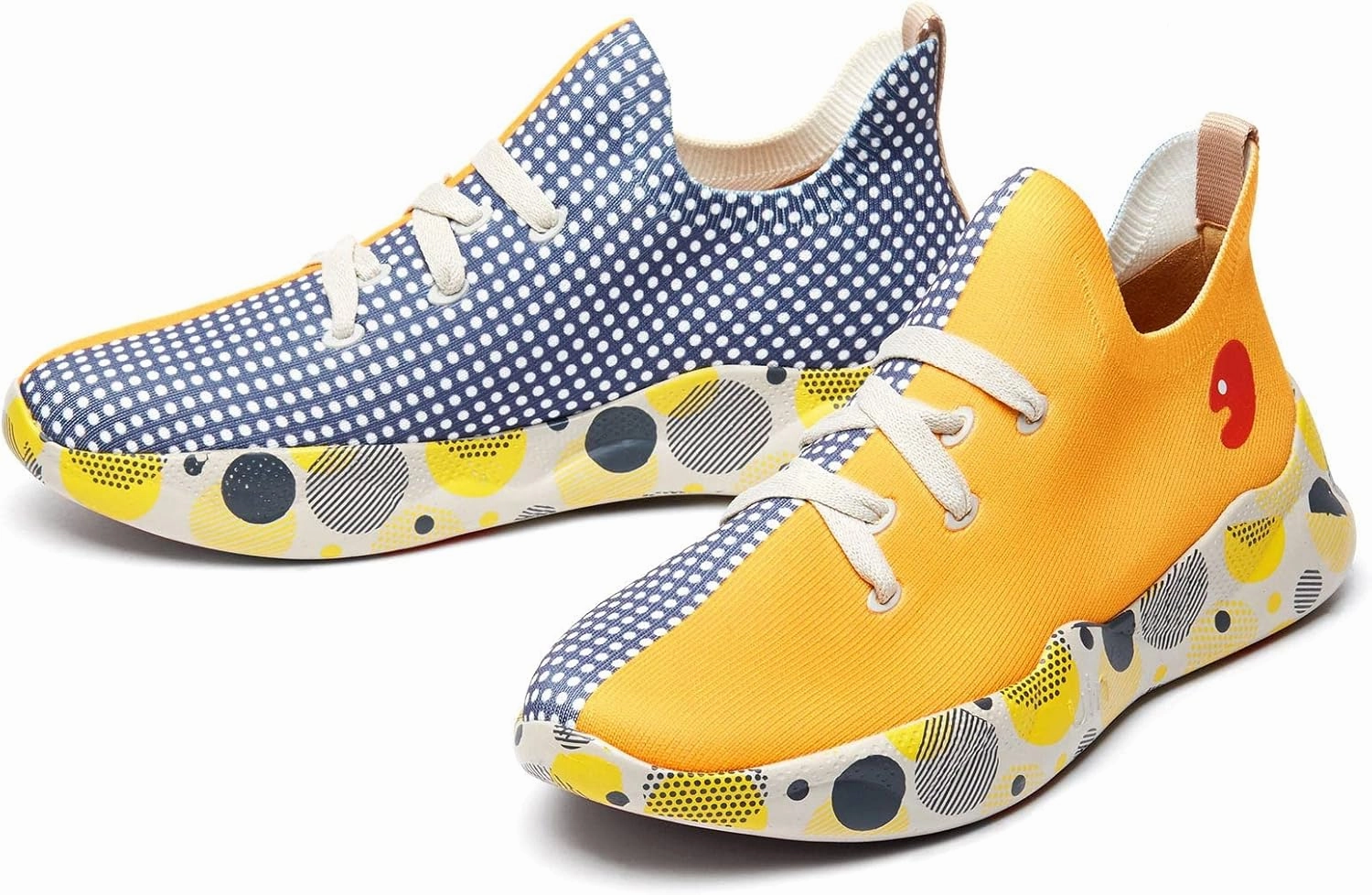UIN Women's Fashion Sneakers Lightweight Walking Casual Slip Ons Comfortable Art Painted Athletic Travel Shoes