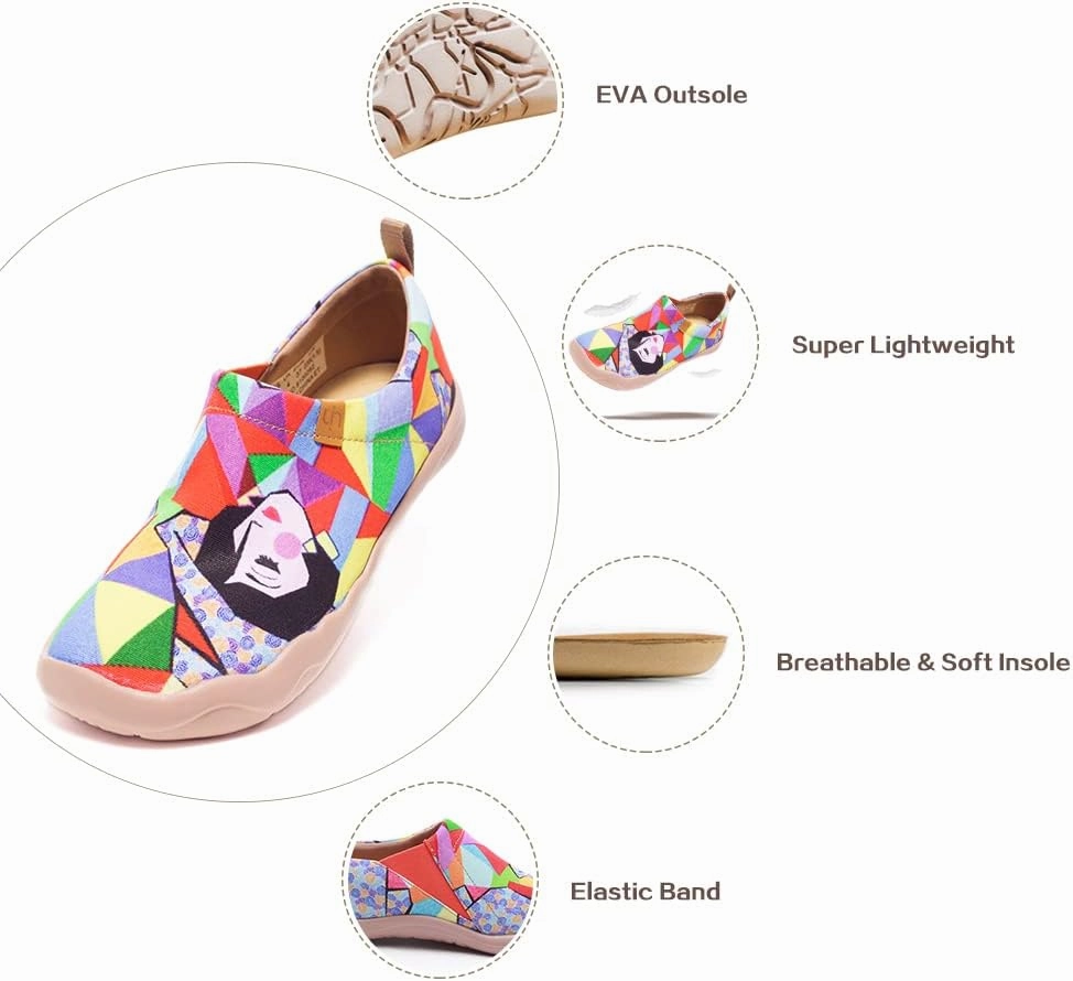 UIN womens Flats,comfort Walking,loafers