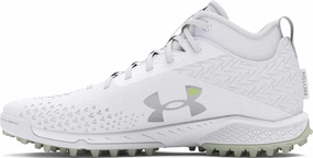 Under Armour - Unisex Spotlight Lax Turf Shoes, Color White (100), Size: 7.5 M US Mens / 9 M US Womens