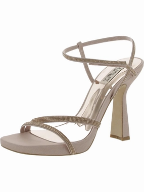 Urbana Womens Open Toe Ankle Strap Heels