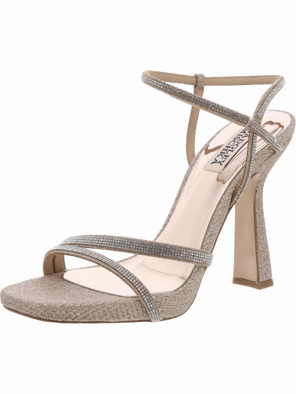 Urbana Womens Open Toe Ankle Strap Heels