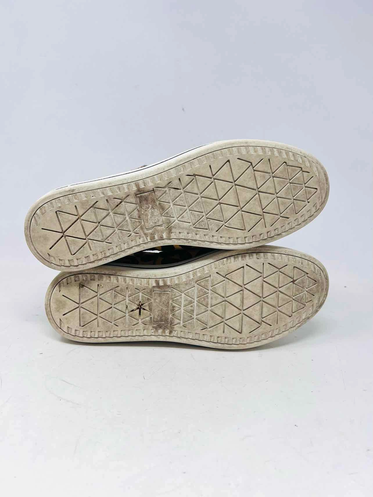 Vaneli Size 10 Tan/Black Animal Print Cow Hair Shoes Sneakers