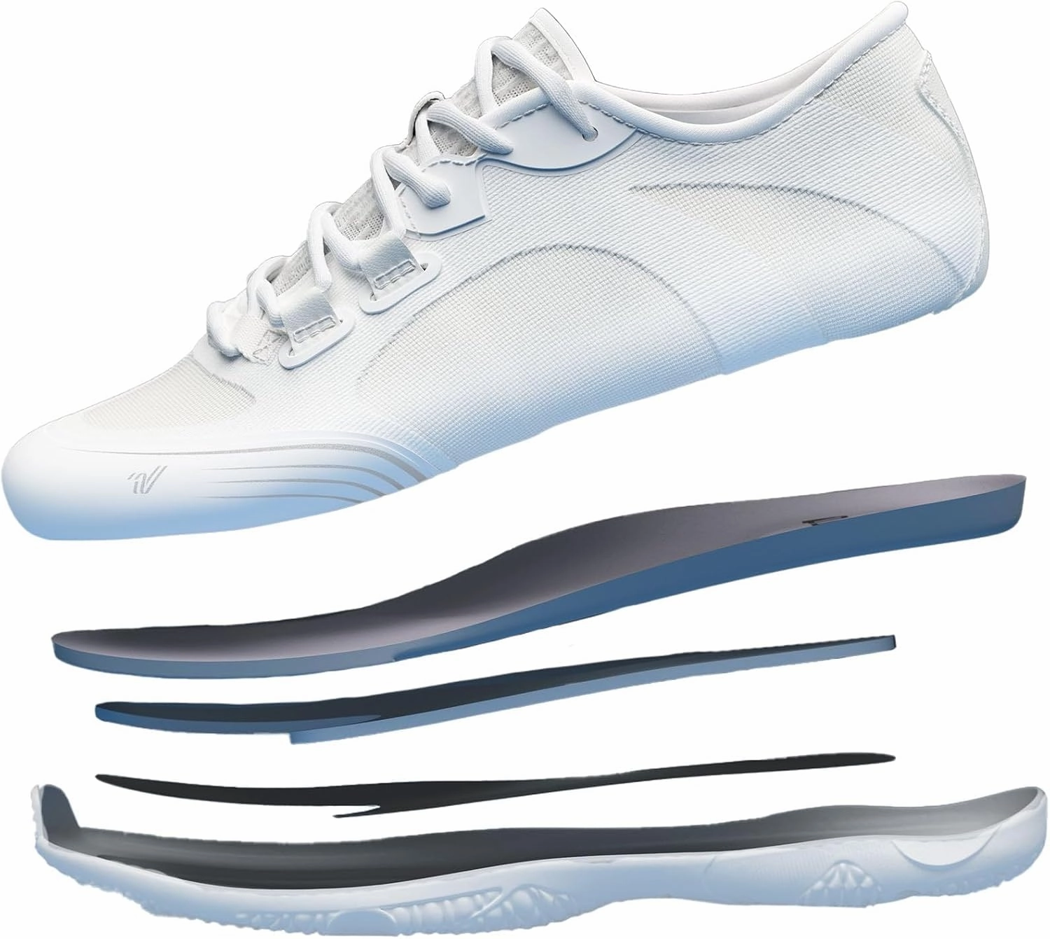 Varsity Phantom White Cheer Shoes Girls - Competition Cheerleading Gear