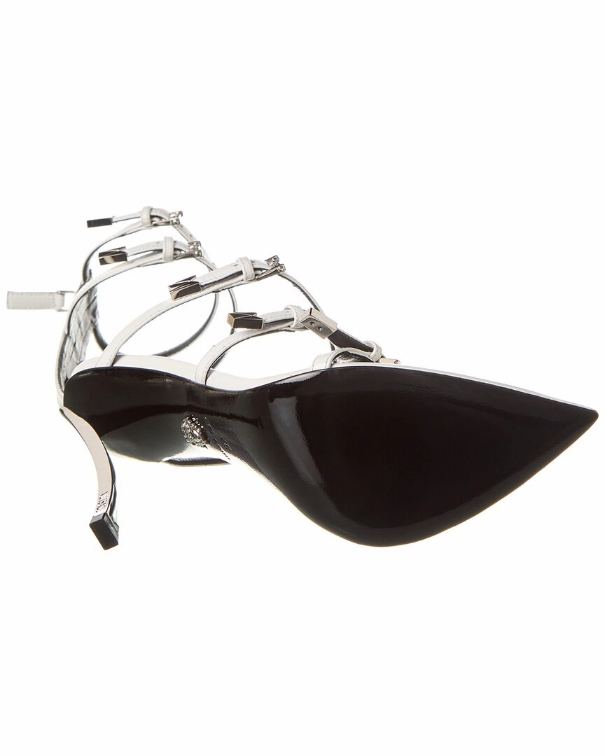 Versace Pin-Point Leather Sandal
