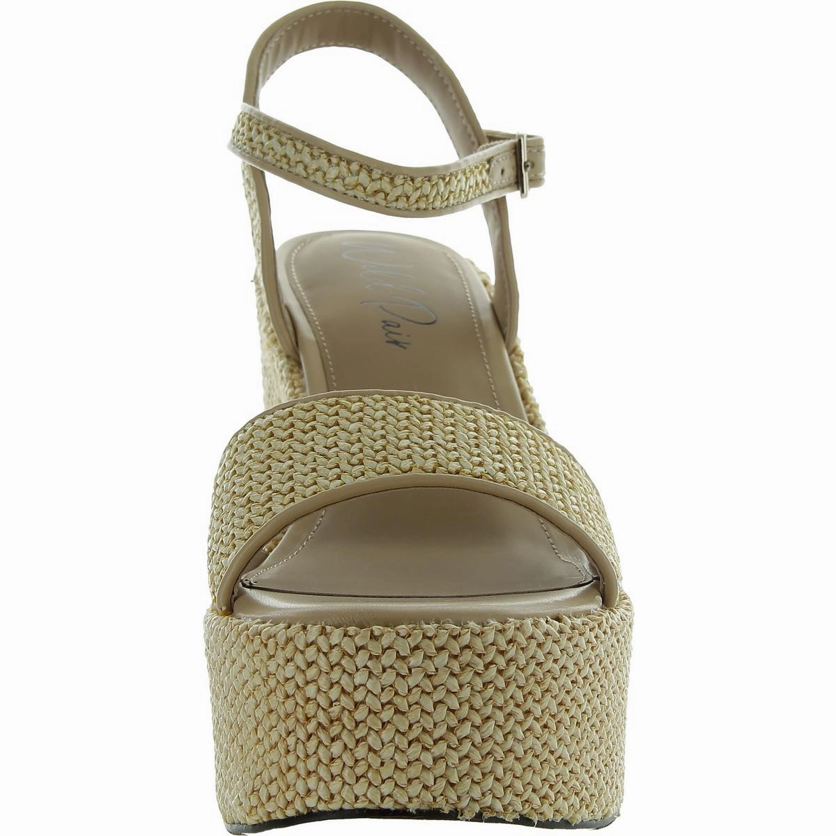 Vidaa Womens Open Toe Raffia Ankle Strap