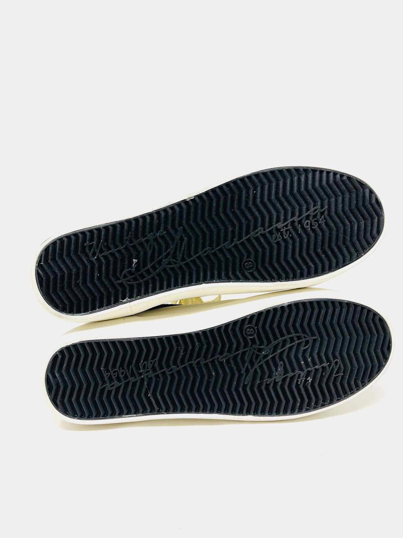 Vintage Havana Size 8 Wh/Pk/Gld Lace-Up Leather Shoes Sneakers