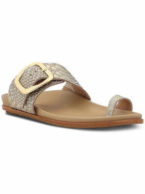 Vintage Python Womens Flat Thong Sandals
