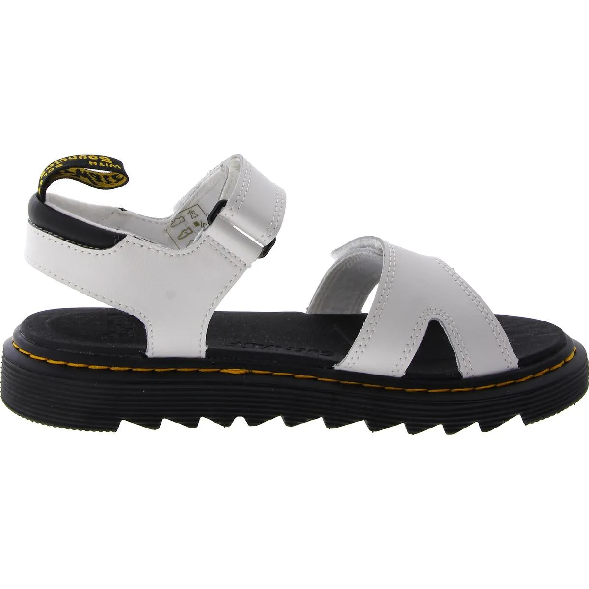 Vossie J Girls Leather Ankle Strap Flatform Sandals