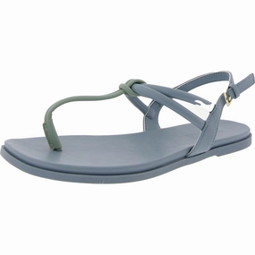 Warren Womens Thong Ankle Strap T-Strap Sandals