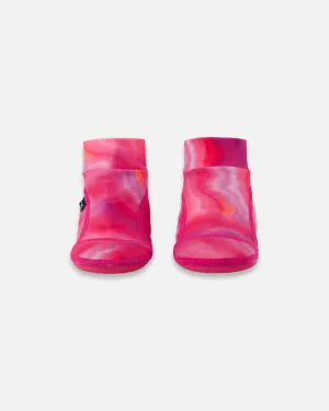 Water Shoes Fuchsia Tie Dye