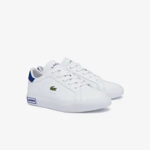White Heel Logo Teen Trainers