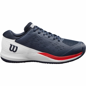 Wilson Men's Rush Pro Ace - Navy/Red/White Shoes Wilson Men