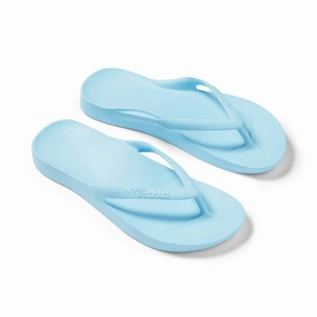 Women's Arch Support Flip Flops In Sky Blue