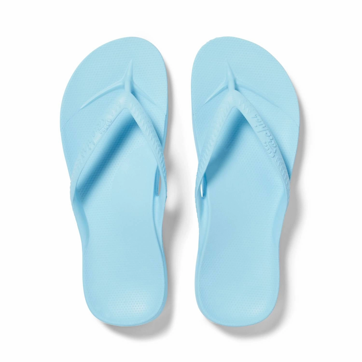 Women's Arch Support Flip Flops In Sky Blue