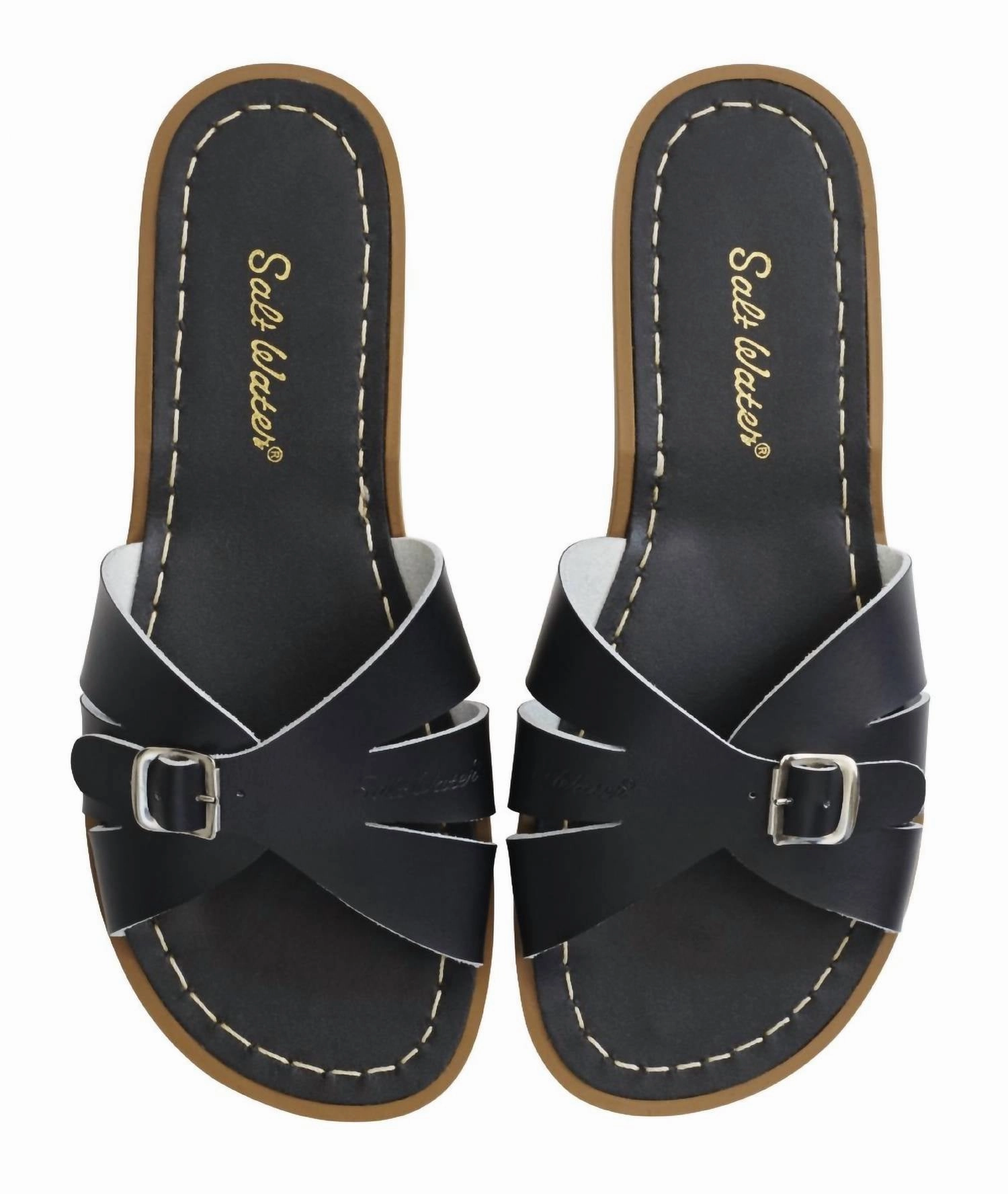 Women's Classic Slides Sandal In Black