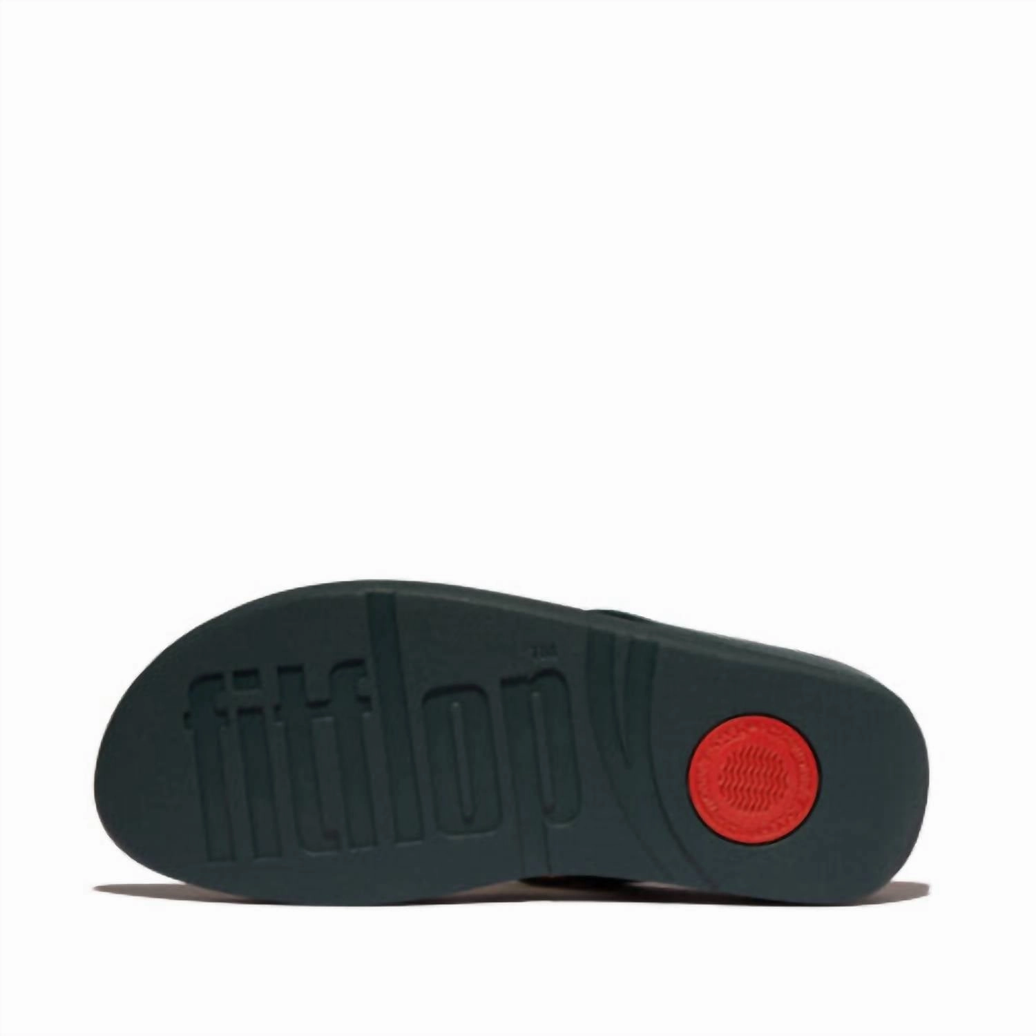Women's Fino Resin Toe Post Sandal In Deep Teal