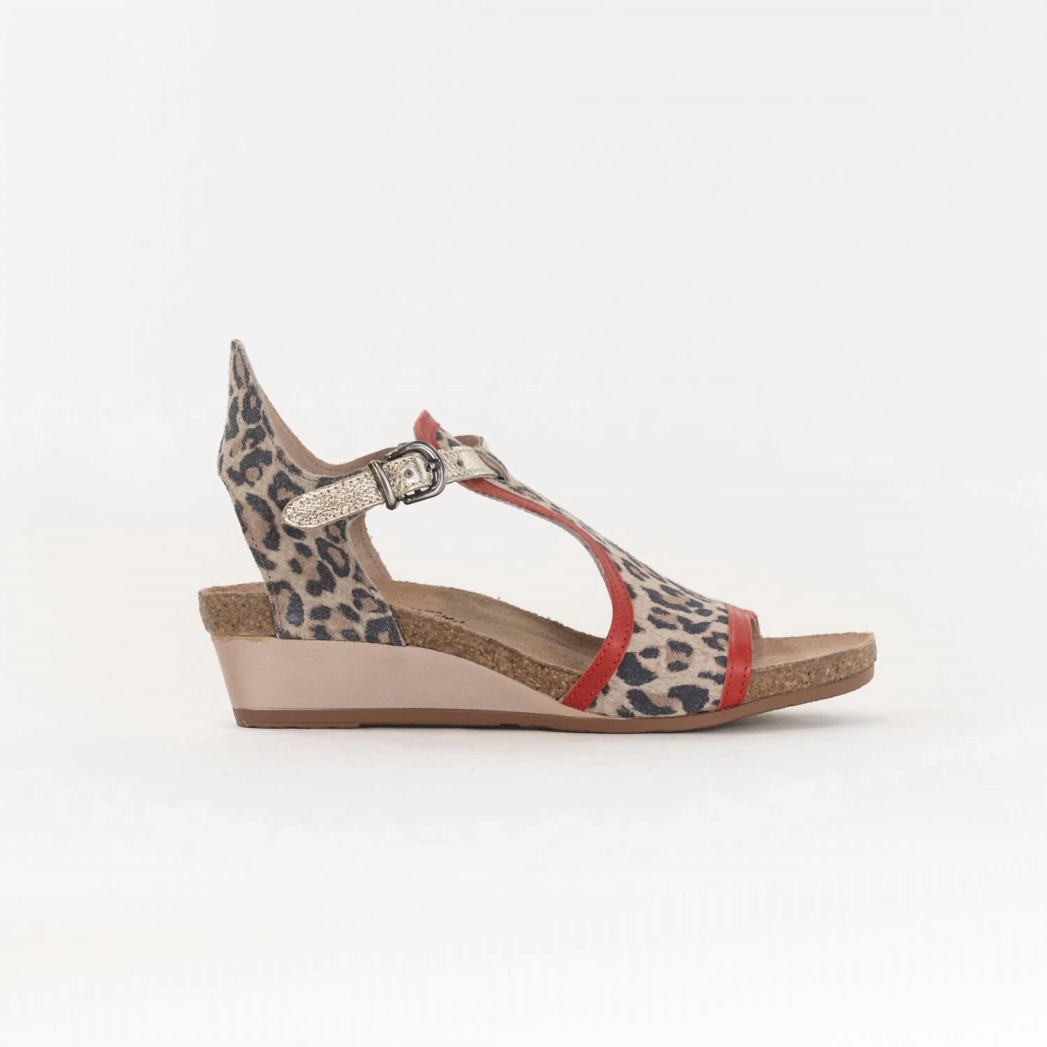 Women's Fiona Sandal In Cheetah/kiss Red