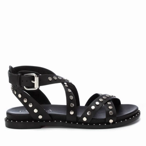 Women's Flat Sandals In Black
