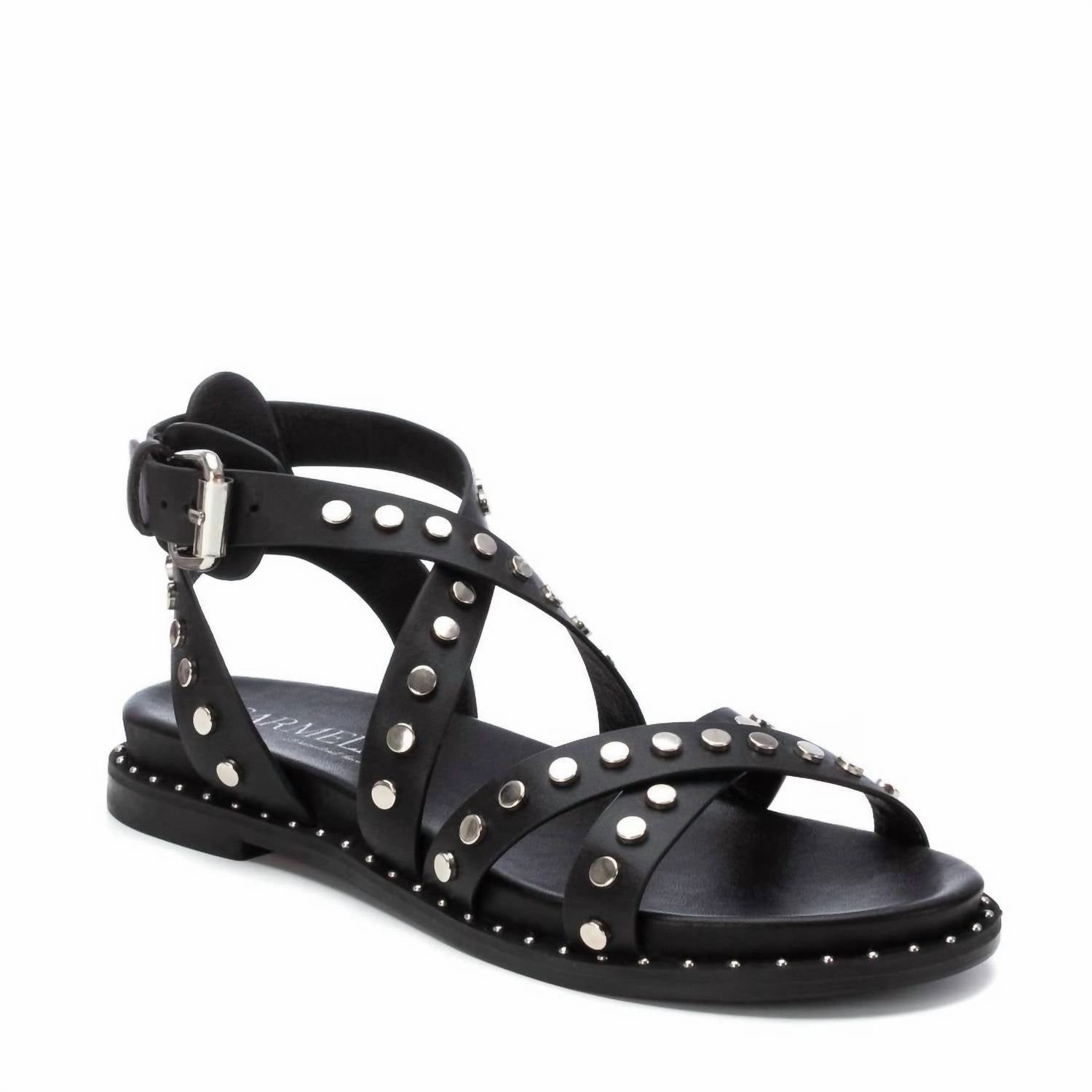 Women's Flat Sandals In Black