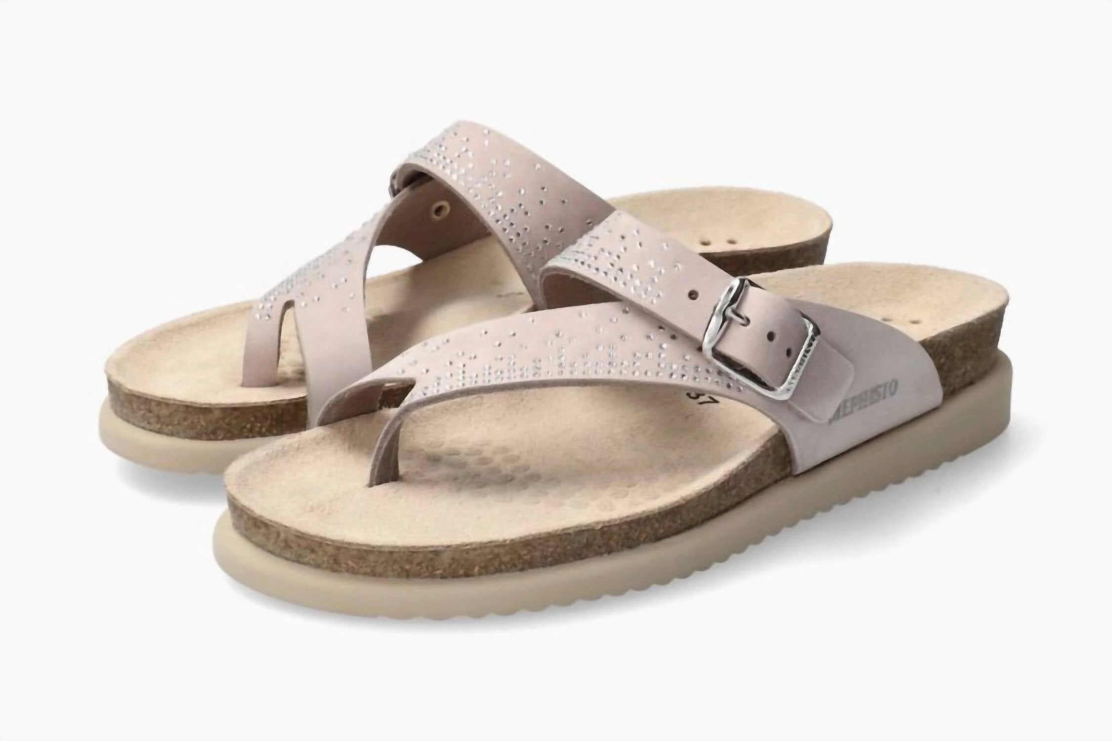 Women's Helena Spark Rhinestone Adorned Walking Sandal In Ceramic