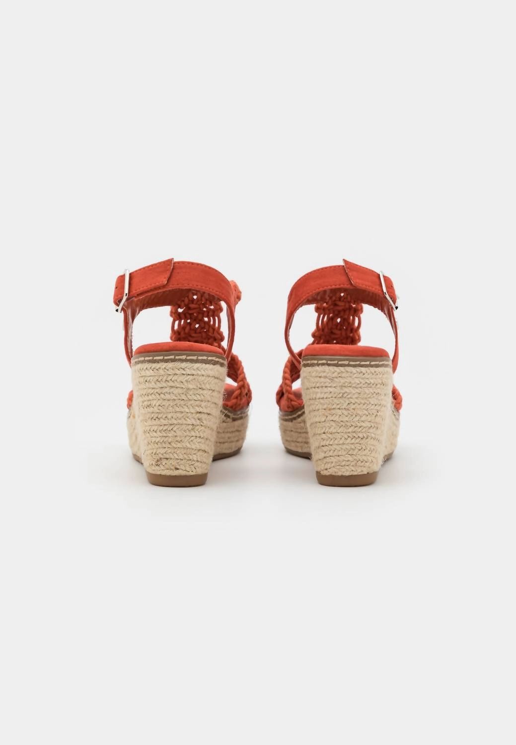 Women's Jute Wedge Sandals In Brick
