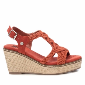 Women's Jute Wedge Sandals In Brick