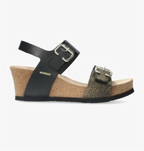 Women's Lissandra Lightweight Walking Wedge Sandal In Black Condor