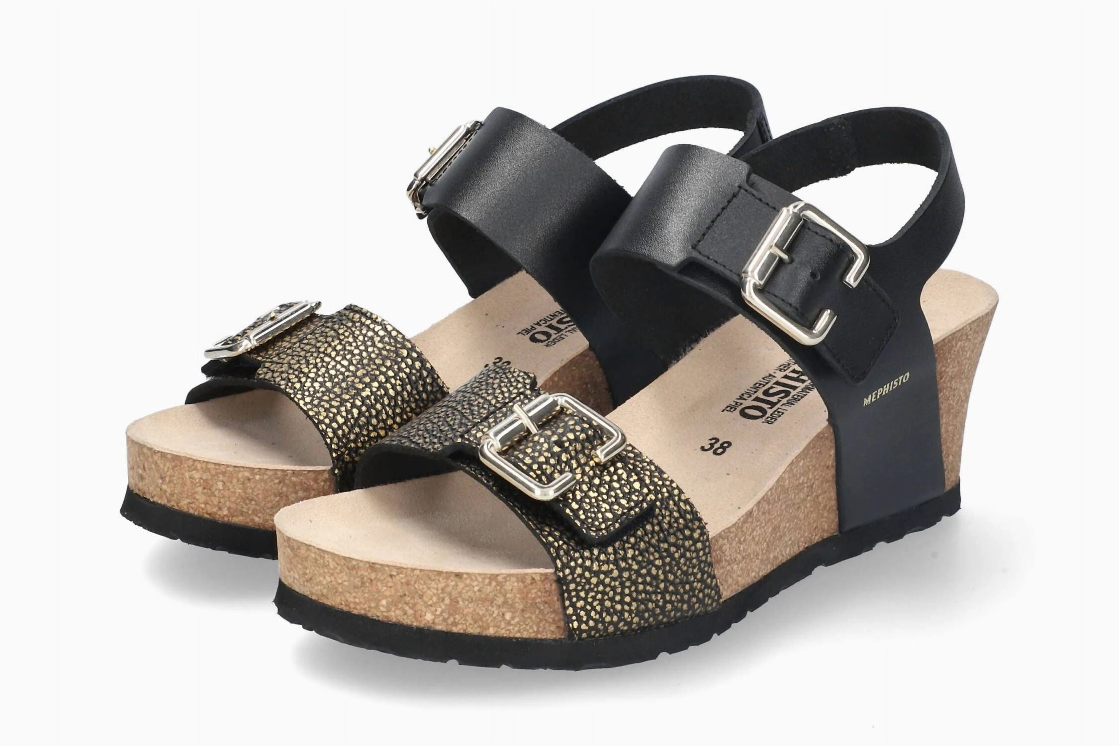 Women's Lissandra Lightweight Walking Wedge Sandal In Black Condor