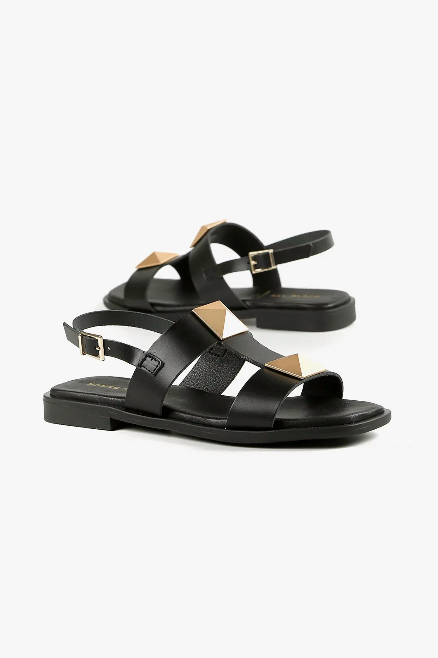 Women's Pyramid Stud Sandal In Black