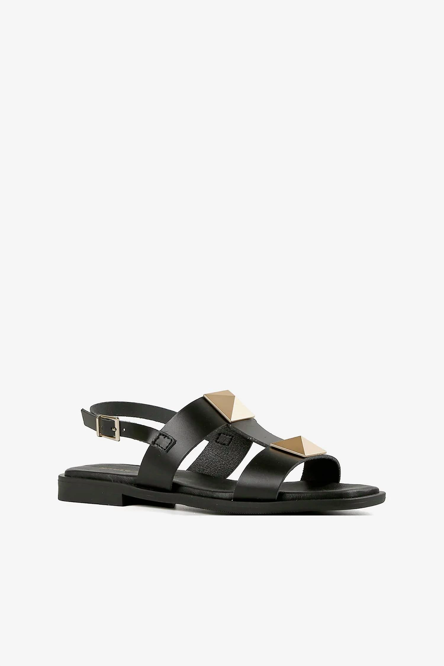 Women's Pyramid Stud Sandal In Black