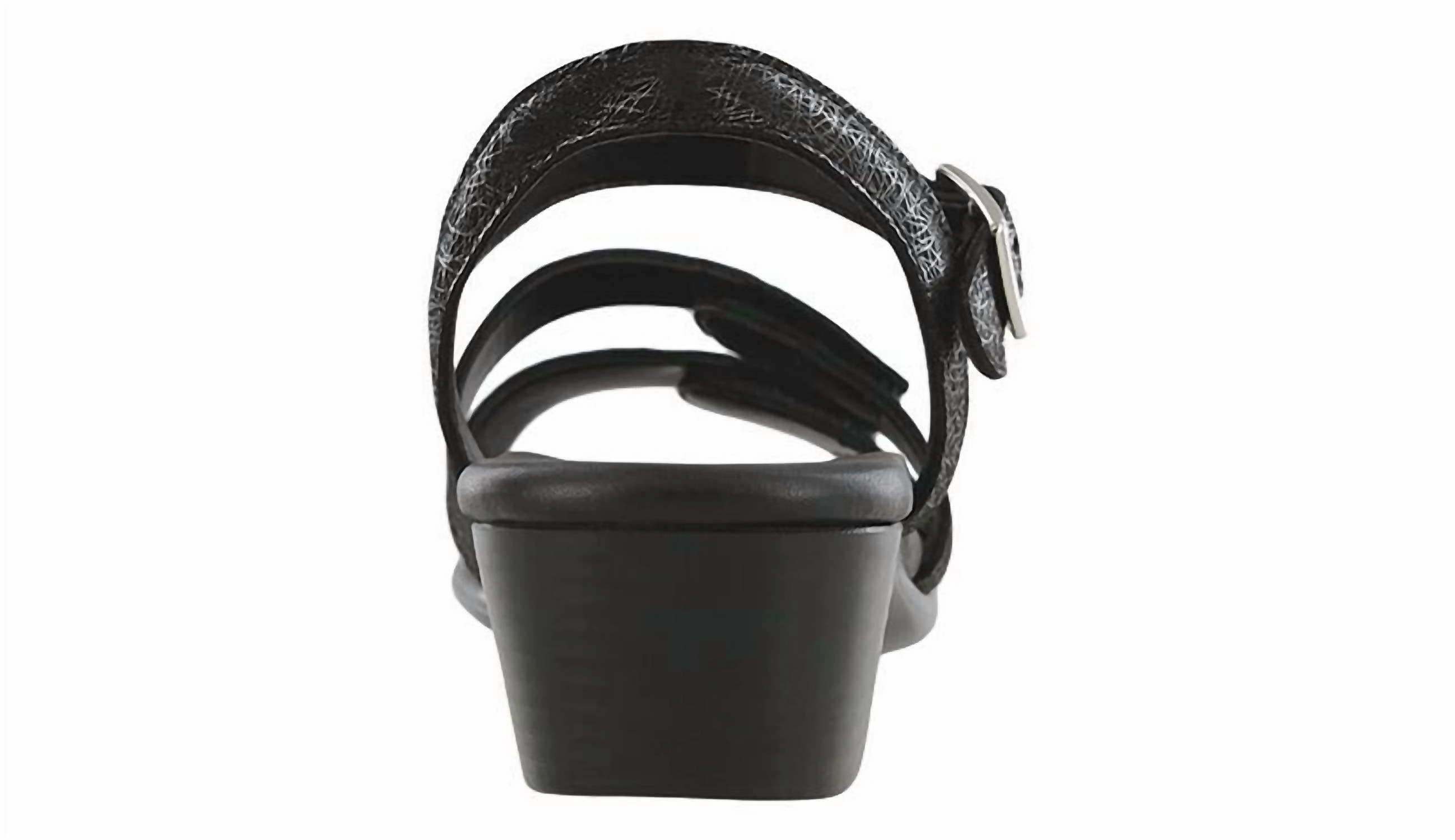 Women's Savanna Heel Strap Sandal In Web Black